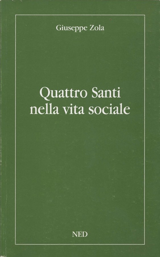 Copertina di «Quattro Santi nella vita sociale»
